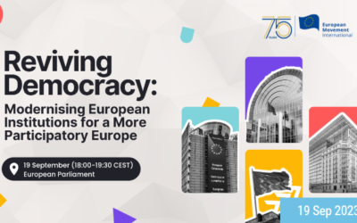 European Movement International – Reviving Democracy: Modernising European Institutions for a More Participatory Europe